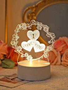 1pc Gaming Style 3D Acrylic Night Light With Headphone And Gamepad Pattern, Perfect Decor For Gaming Room And Bedroom, Ideal Birthday Gift For Gamers, Friends And Family, Room Decor Night Light, Great Valentine's Day Gift