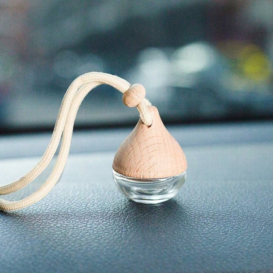 6ML Car Perfume Bottle Water Drop Perfume Bottle Pendant Car Pendant Car Hanging Decoration Inside The Car Fragrance High-Grade Incense Empty Bottle - Chai nước hoa hình giọt nước rỗng - Xem 1