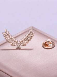 Minimalism Unique New Style Charm Golden Silvery Ear Of Wheat Brooch Daily Vacation Music Festival Party Suitable For Both Men And Women Gift From A Best Friend - Ear Of Wheat - View 12