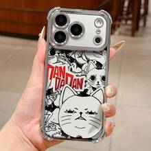 Funda de Teléfono Anime Fashion D-DAN DA DAN, Compatible con los modelos  17, 16E, 16, 15, 14, 13, 12, 11 Mini, Pro, Max, Air, X, XR, XSMAX, 8 y 7 Plus.Adoptando un diseño de funda trasera transparente y suave para prevenir caídas, funda de teléfono. - Colores mixtos - Ver 5