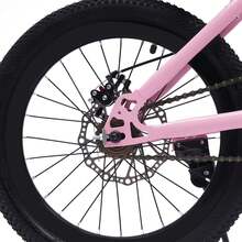 18 Inch Children's Bike For Boys And Girls, Children's Bike High Carbon Steel Adjustable Seat, Children's Bike With Kickstand Dual Brake System Stable Frame Light Pump Reflector, Pink And Red - 粉色 - 查看 11