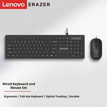 Lenovo KM301 Wired Keyboard And Mouse Set, USB, Universal For Business And Office Laptops And Desktops - Black - View 9