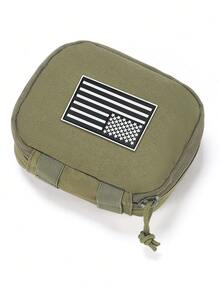 MOLLE Expandable Chest Bag With Hook And Loop, Can Be Attached To Vest Or Backpack, Smooth Zipper, Portable Travel Organizer Pouch For Phone, Keys, Outdoor Gear - Multicolor - View 9