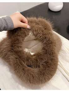 Hochwertige Plüsch Damen Handtasche, neue modische einfache Tasche, süße hochwertige vielseitige Großraumtasche