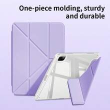 1pc High Transparency Acrylic Protective Case Compatible With IPad Mini 6/Mini 7 (8.3inch), IPad 2017/2018/IPad Air1/Air2 (9.7 Inch), IPad 2019/2020/2021 (10.2 Inch), IPad Air3 (10.5 Inch), IPad 10th Generation/IPad Air 4th/5th (10.9-Inch), IPad (A16) 11 Inch 11th Generation - Purple - View 5