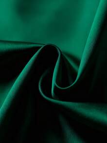 女士优雅缎面白色长袖休闲衬衫，百搭通勤上衣，领口饰有蝴蝶结 - 纯色，适合所有季节，可机洗，不透，面料柔软透气，外观精致，缎面质感，适合办公室和日常穿着，春季百搭。 - 墨綠色 - 查看 10