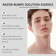 Sérum para después del afeitado para hombre: Un sérum hidratante, confortable y refrescante para el cuidado de la piel después del afeitado. - Blanco - Ver 7