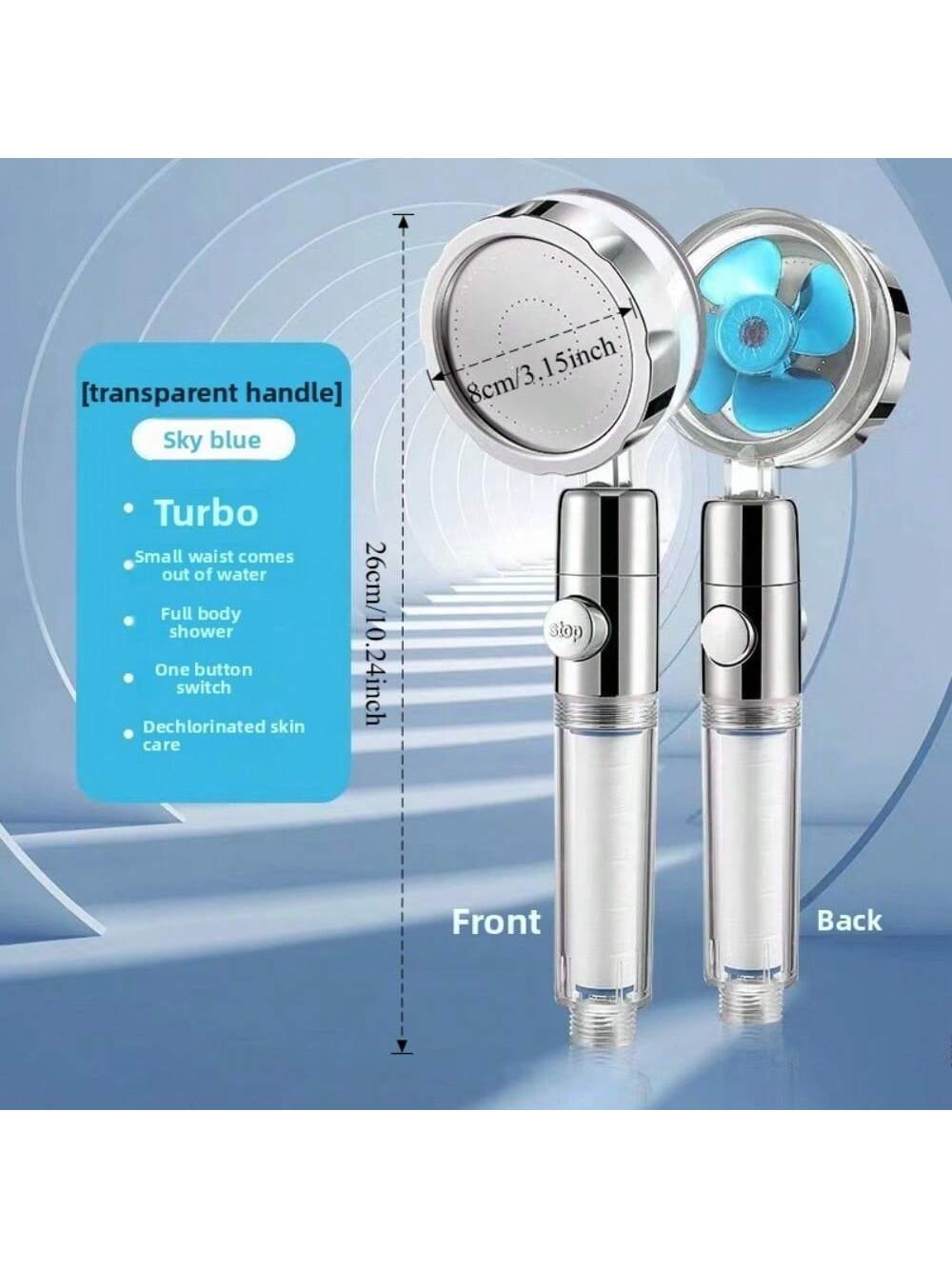 رأس دش يدوي عالي الضغط موفر للمياه مع فلاتر – رأس...