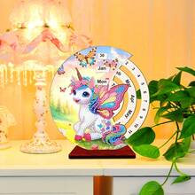 SNA 2026 New Style Advent Calendar Christmas Advent Calendar Christmas Calendar Diamond Painting Perpetual Calendar Wooden Diamond Art Desk Calendar, 5D DIY Embroidery Christmas Gift For Home Decor Diy Crafts Diamond Art Painting Christmas Decorations - Style 5 - Semi-finished Product - Need to Apply Diamonds By Yourself - View 7