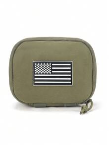 MOLLE Expandable Chest Bag With Hook And Loop, Can Be Attached To Vest Or Backpack, Smooth Zipper, Portable Travel Organizer Pouch For Phone, Keys, Outdoor Gear - Multicolor - View 1