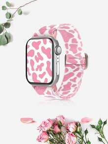 St.Siabe 1pc Adjustable Elastic Nylon Buckle Watch Band, 38mm 40mm 41mm 45mm 44mm 42mm 49mm, Soft Comfortable Breathable Wristband Replacement Strap Series For S10/9/SE/8/7/6/5/4/3/2/1 Smartwatch Accessories - Flash Black - View 15