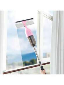 True & Tidy 3-In-1 Spray Mop Kit: Interchangeable Heads, Microfiber Pad, Rotatable Handle, Wide Spray Area Mop - Hồng - Xem 3