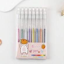 Bộ 12 bút gel nhũ lấp lánh, bút gel kim loại bóng, bút dạ nhũ có thể thu gọn, bút nhũ dành cho người lớn dùng để tô màu và vẽ tranh. - nhiều màu - Xem 5