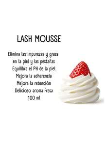 Lash Shampoo Para Extensiones De Pestañas Mink Limpiador En Espuma 100 ml Con Champú Y Crema Batida Para Pestañas - Whipped Lash Cream Shampoo Limpiador De Espuma Sin Perfume | - Multicolor - Ver 3