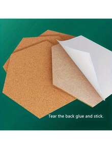 لوح إشعارات سداسي الشكل من الفلين، لوحة عرض زخرفية، بلاطات فلين لاصقة ذاتيًا. مثالي لديكور مكتب المنزل، خلفيات جدار الصور، لوحات إشعارات المدرسة، مشاريع الحرف اليدوية والديكورات الاحتفالية. مثالي لجدران اعتراف عيد الحب، عروض موسم العودة إلى المدرسة وتزيينات الفصول الدراسية.