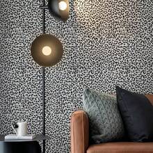 1 Roll Black & White Leopard Print Self-Adhesive Wallpaper, PVC Thickened Vinyl Material, Removable, Suitable For Living Room, Bedroom Accent Wall, Home Decor, Kitchen Cabinet, Drawer Lining, Furniture Decoration, Easy To Install And Remove, Size: 40cm X 500cm/300cm/100cm