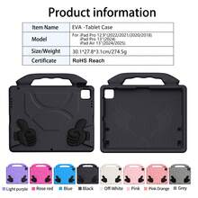 Apple 卡片夹 1 件黑色拇指握把夹，高品质 EVA 防震防摔平板电脑保护套