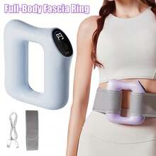 1200mAh 电动全身筋膜按摩环，振动塑形按摩器，适用于腹部和腰部，深层组织按摩