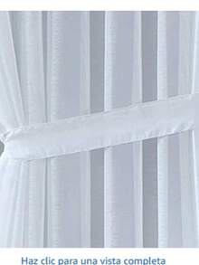 GRALI Cortinas Blancas Largas, Juego de Cortinas Blackout para Cuarto/Habitación/Sala/Recamara, 132 X 274 CM, 2 Paneles - Blanco - Ver 5