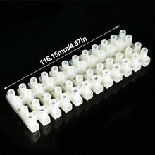 Connector Strip 12 Way 6 Amp Electrical Wire Choc Block Terminal - 白色 - 查看 2