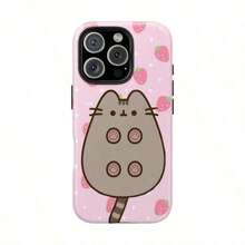 1PC Cute Pusheens Phone Case With Ice Cream Design, Compatible With Phone Models 1716, 15, 14, 13, 12, 11 Pro Max.Made Of Transparent TPU Soft Shell Material, Suitable For Smartphones, Providing Protection.Long Sleeve Tops - 1pc - 查看 7