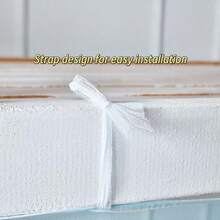 1件白色蚊帐，涤纶材质，简约实用，高密度，防蚊，尺寸90*190*150厘米，适用于学生宿舍、员工宿舍、双层床、户外旅行 - 白色 - 查看 7