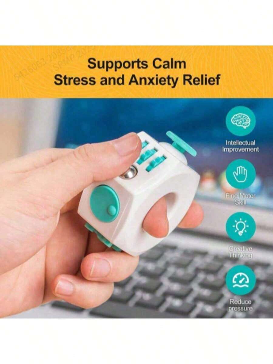 2025新款 - 减压指尖指环，多功能指环设计 + 减压新奇小玩意，缓解焦虑，时尚百搭，减压娱乐，办公/学习减压指环，高品质便携式减压小玩意，生日/节日/礼物 - 完美礼物 - 彩色 - 查看 1