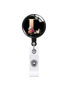 1pc Retractable ID Badge Reel With Clip, Rotating Clasp Fit For A-Z ID Cards, Suitable For Nurses, Doctors, Office Use, Back To School Identification, Meaningful Gift For Halloween, Christmas, Valentine's Day, New Year For Friends, Colleagues, Teachers, Elders - Multicolor - View 28