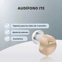 Audífono retroauricular con amplificación de audio, adecuado para usuarios de edad avanzada, con reducción inteligente del ruido y control de volumen. - Camel - Ver 7