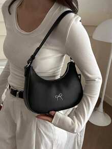 [US-Based Shipping],Solid Color Retro Simple Bow Decoration  Shoulder Bag, Suitable For Shopping, Wallets, Young Women, College Students, Newcomers, White-Collar Workers,They Are Very Suitable For Offices, Universities, Work, Business, Commuting, Outdoor Activities, Travel, And Outings, Fashionable Bow Purse For Women Christmas Gifts,Newcomers,And Outings, Newcomers , And Outings,Women's Fall Clothing Winter Clothing Christmas Gift Fall Autumn Velvet Furry Party Fuzzy Plush Thanksgiving Festival Cyber Monday Holiday Knitted Winter Valentine' S Day Gift Christmas Women Crossbody,Purse,Purses,Bags,Bag,Wallet,Purses And Bags Women,Makeup Bag,Travel Essential,Stocking Stuffers,Bags For Women,Gifts For Women,Ote Bag,Travel,Gifts,,Black Purse,Carteras Para Mujer,Wallets For Women,,Stitch,Backpack,Crossbody Bags For Women,Handbags For Women,Gifts For Men,Bolsos Para Mujer,Carteras,Bag Charms,Personalized Gifts,Keychain,Stocking Stuffers For Women,Wicked - Nhiều màu - Xem 1