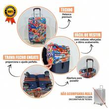 Felicita Decorative Carry-On Suitcase Cover, Printed Designs, Size S - CMP-049行程 - 查看 3