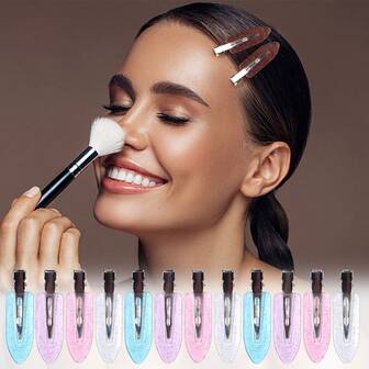 8pcs Invisible Bangs Hair Clips, Makeup Clips, Side Hair Clips, Barrettes, Hairpins, Suitable For Girls