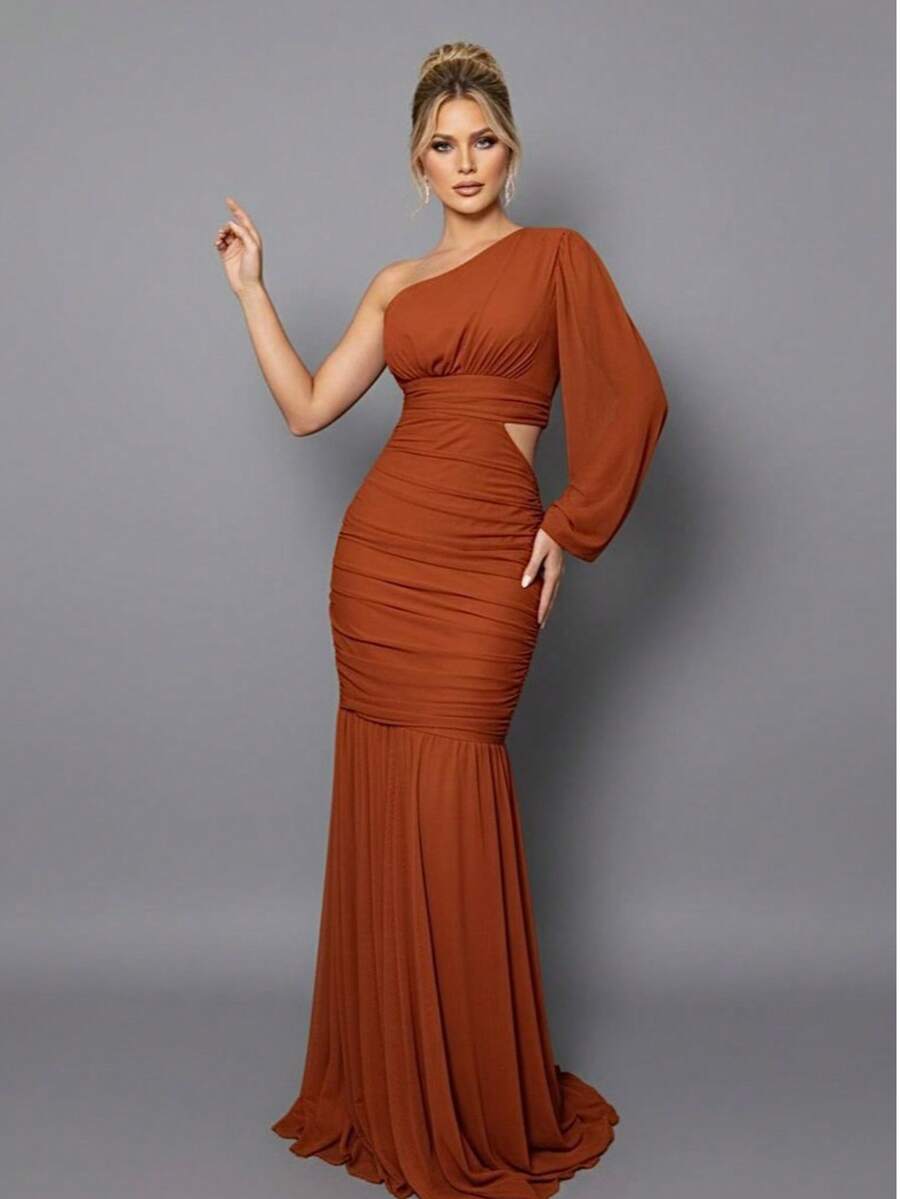 Bridesmaid Dresses - 亮橙色 - 查看 1