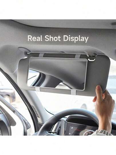 Portable Car Visor Makeup Mirror - Adjustable Elastic Band, Car Rearview Mirror Assistant, Car Makeup Mirror | Unique Perfect Gift For Women | Car Accessories | Christmas Holiday Gift