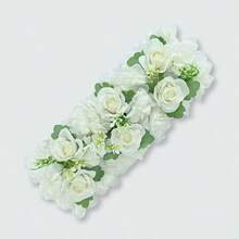 人造玫瑰花环拱门装饰，长款仿真玫瑰花束 - 人造花桌饰 - 人造花墙背景，适用于派对、新娘送礼会及其他活动花艺布置 - 彩色 - 查看 19