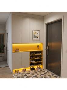 Tira de luz LED flexible alimentada por batería, luz cálida, personalizable, adecuada para cajas de regalo, armarios y gabinetes (baterías no incluidas). - luz cálida - Ver 7