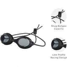 Dolfin Adult Swim Goggles - 3 Pack Bungee Racer with Anti - Fog, Anti - Leak - negro negro + talla única - Ver 4