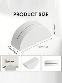 1/2/5/10pcs Set Semicircle Wooden Table Number Holder, Elegant Wooden Table Number Plate Stand, Suitable For Wedding, Beach Party, Birthday, Garden Event, Restaurant And More, Durable And Stylish Table Decor