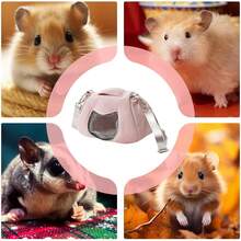Genérico Hamster Travel Cage, Portador de hámster - Viaje portátil Portador de Animales pequeños |   Ligero Lavable Linda Bolsa para hámster Conejos Actividades de excursión de Ardilla de Conejo - 1 - Ver 4