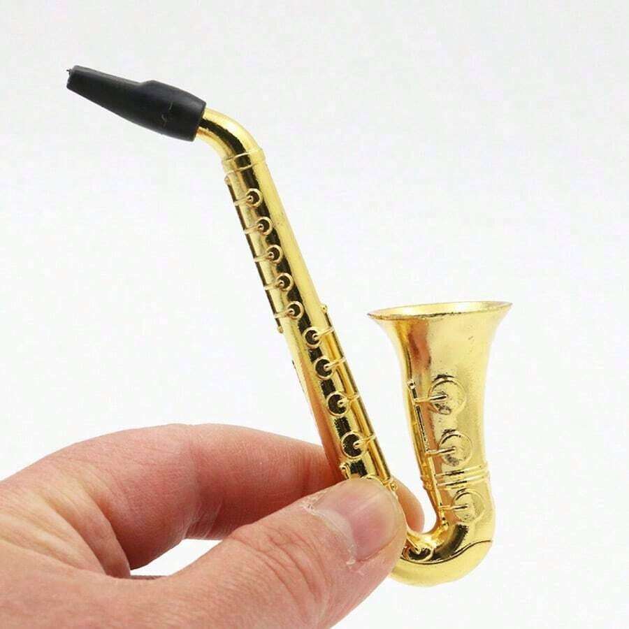 Tubo de metal de saxofón, tubo de metal compacto - Dorado - Ver 1