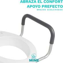 SEVEN MINE Incremento para WC de Lux (Aumento de 9 CM) con Descansa Brazos Desmontable - Soporta hasta 110 kg |   Mayor Comodidad y - 1 - Ver 7