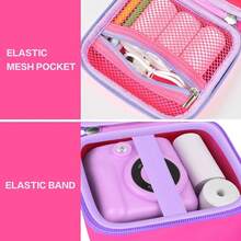 Camera Bag Suitable For Instant Cameras And Digital Cameras, Camera And Printing Paper Storage Bag - Packaging Only - Hot Pink - View 5