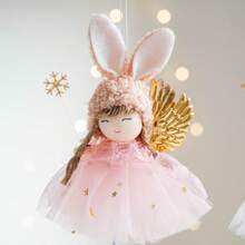 8pcs New Spring And New Year Cute Rabbit-Ear Angel Pendant, DIY Home Decoration For Festivals And Celebrations, Party, Gathering And Wedding Decoration. Rabbit Lovers, Perfect For Decoration In Spring, New Year, Easter, Valentine's Day And Mother's Day. A Playful And Cute Gift - Multicolor - View 5