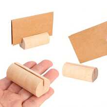 10/20/30 buah Klip Kartu Motif Kayu Alami - Ideal untuk Menahan Catatan, Foto, dan Dekorasi Kecil, Cocok untuk Dekorasi Rumah dan Kantor serta Proyek DIY, Desain Minimalis, Tekstur Kayu Alami - MultiWarna - View 6