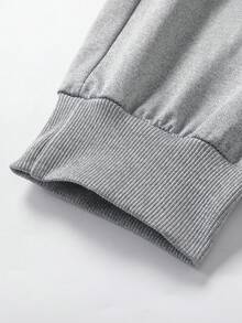 男士休闲户外运动徒步简约时尚外套和裤子套装，秋冬季