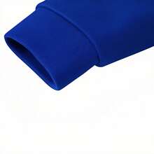 Men's Graphic Hoodie, Cotton, With SKZ - SKZOO University Print, Comfortable Streetwear For Fall, Four - Seasons Wear - 藍色 - 查看 4