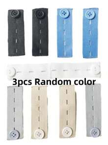 可调节牛仔腰部延长器 - 无缝可拆卸牛仔布纽扣扩展器，完美贴合，牛仔裤腰部延长器，可扩展纽扣弹性腰带延长器，无需工具，纽扣延长器，可调节腰带扣，伸缩腰带延长器，颜色随机，无需缝纫纽扣，易于使用，无弹性，延长长度 1.8 厘米，适合男士和女士，非常适合女性，母亲节礼物，颜色和款式随机 - 彩色 - 查看 18