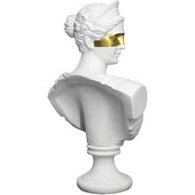 Miduu 11.8" Classic Greek Venus De Milo Bust Statue Resin Roman Godd Of Love And Beauty Sculpture Figurine For Home Décor Large Antique - 安娜面具 - 查看 5