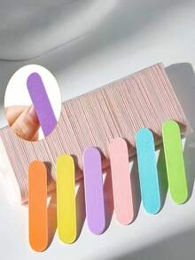 10/50/100/200pcs/Pack Disposable Pink Mini Nail Files - Double-Sided Sandpaper Files, Suitable For Manicure And Pedicure