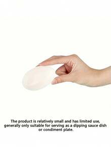 5-50pcs/Set Reusable Egg Shaped Mini Dishes, Made Of Sugarcane Pulp, 3-Inch Size, Suitable For Cakes/Salads/Dips Tasting, Paper Pulp Material, Applicable For Weddings, Parties, Birthdays, Outdoor Camping, BBQ (The Product Image Shows The Size Comparison, Please Check The Actual Size According To Your Needs, The Actual Received Product Shall Prevail) - Multicolor - View 5